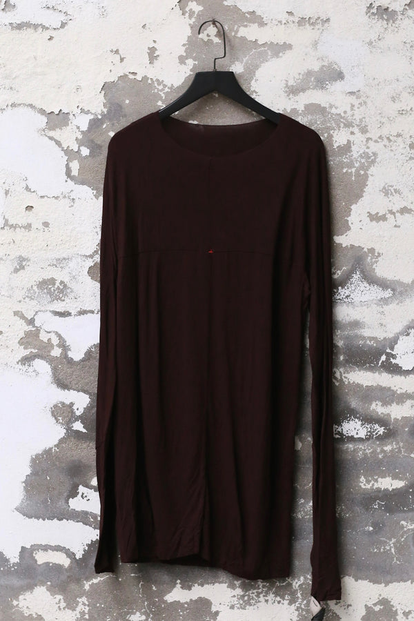 m.a+ Maurizio Amadei one-piece long-sleeved T-shirt MA-T211D-JVBL-COFFEE T211D-JCL10